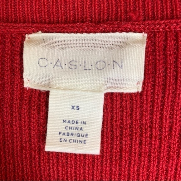 CASLON Red Crewneck Sweater Size XS - Picture 6 of 6